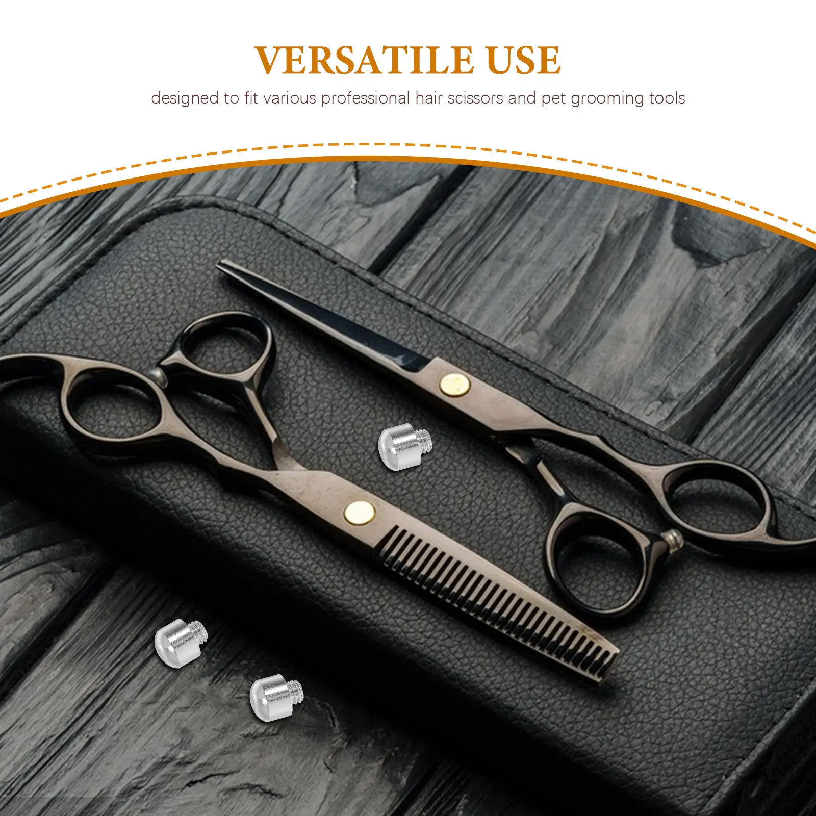 8Pcs Professional Scissor Silencers Metal Hair Shear Mufflers Reduce Vibration Noise Barber Equipment Salon Supplies Grooming