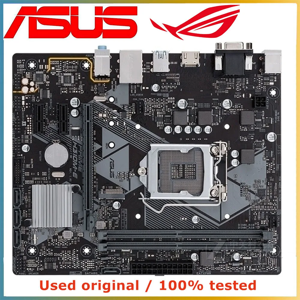 Asus PRIME H310M-E Motherboard Intel H310 1151 Mainboard Supports Intel 8th 9th 9100 8100  Turbo Boost
