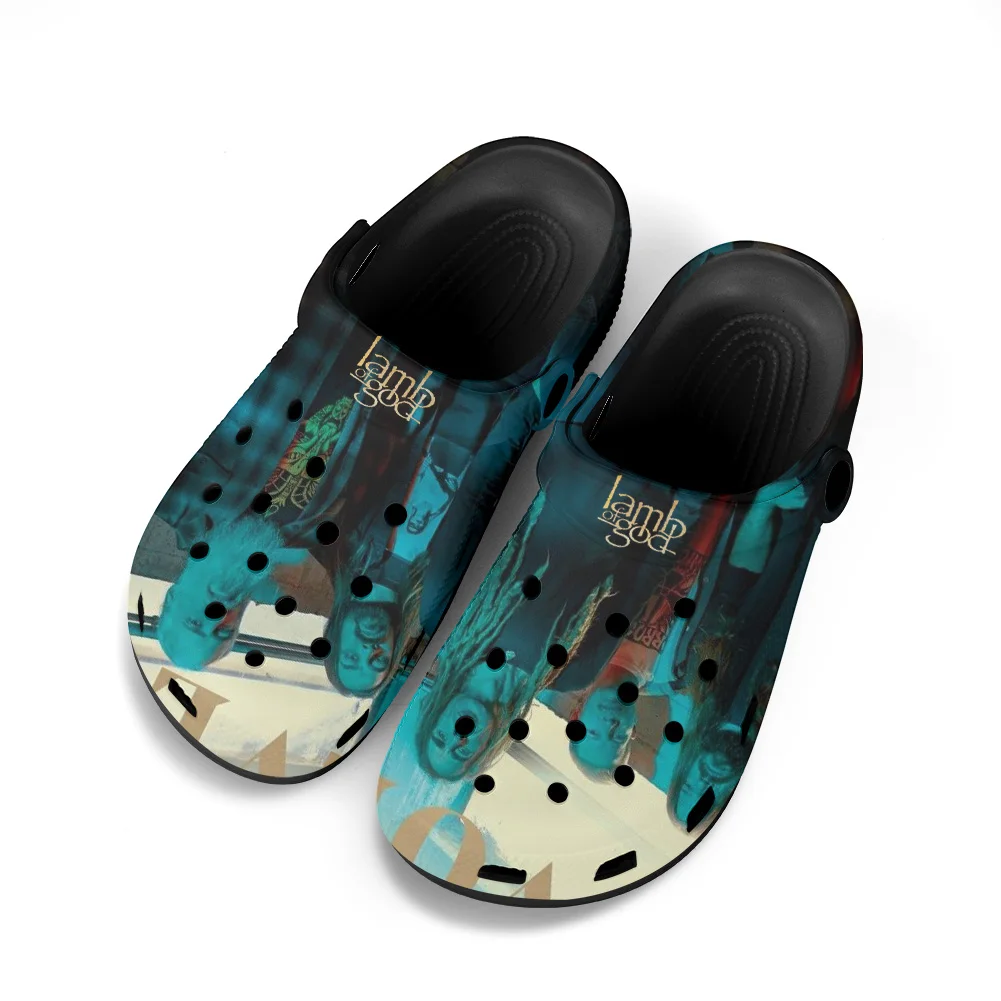 Lamb of God Heavy Mental Band Home Clogs Custom Water Shoes Mens Womens Teenager Shoes Clog Breathable Beach Hole Slippers