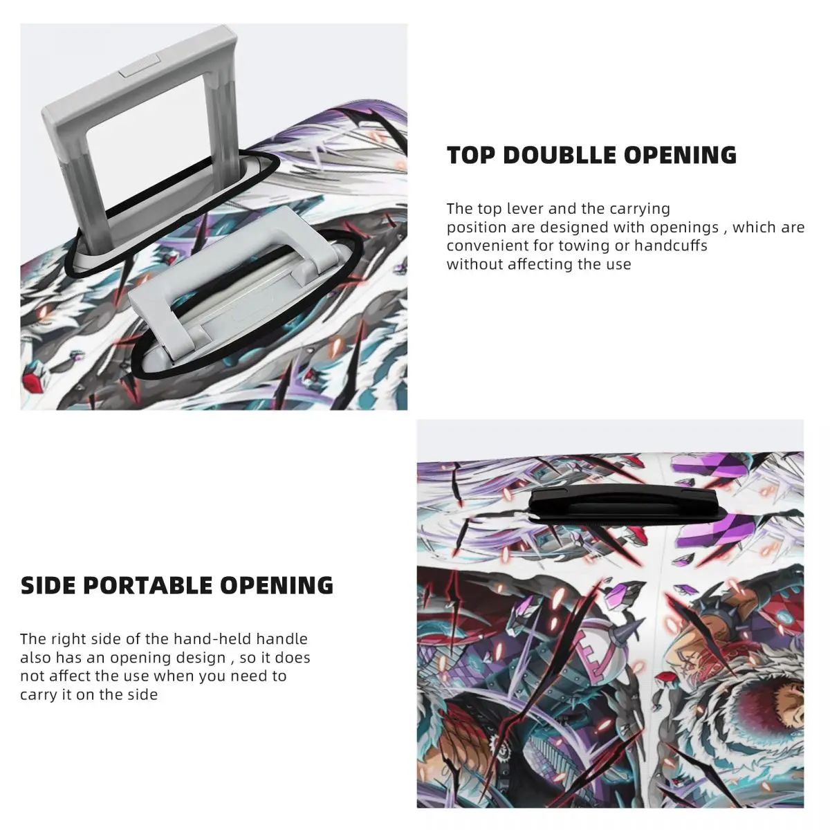 Katakuri Suitcase Cover Protection Elastic Trip Luggage Protector Covers for 18-32 Inch