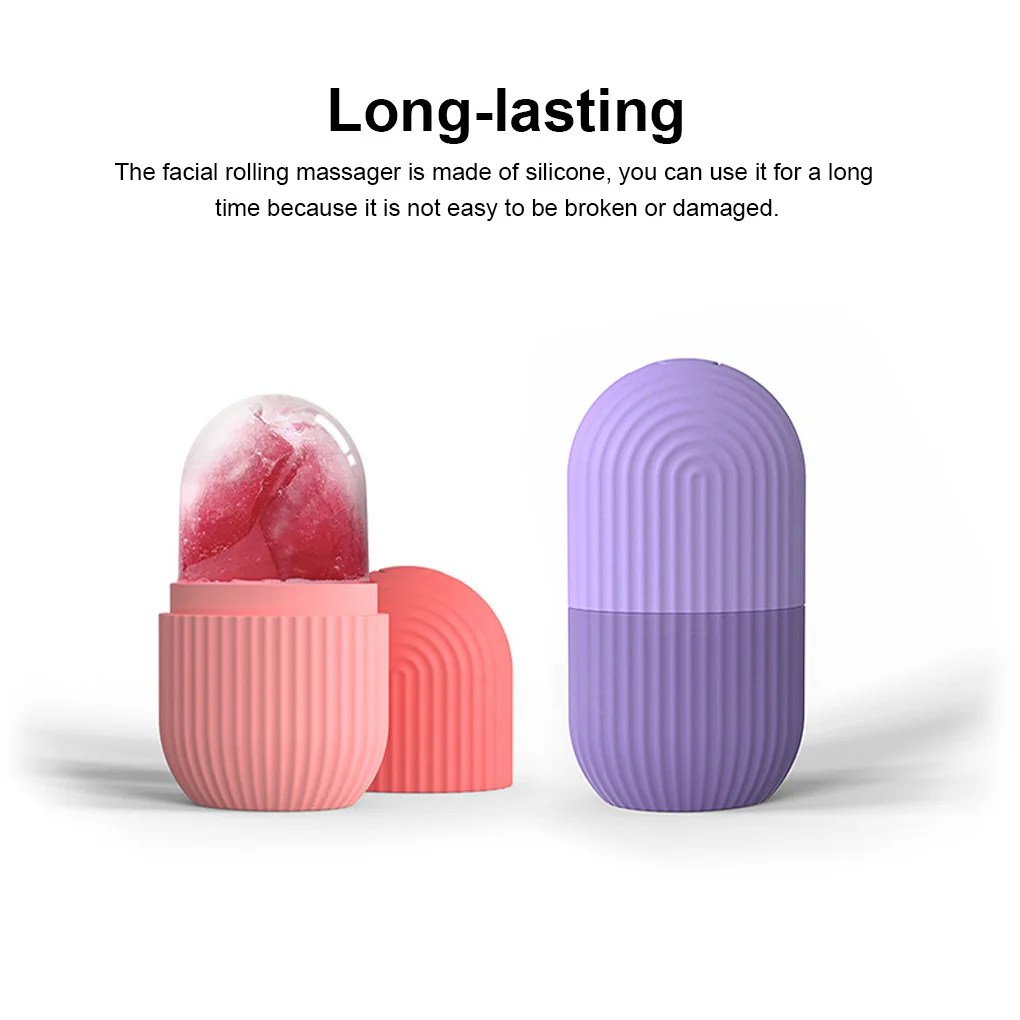 Siliconen Ice Facial Roller Huidverzorging Schoonheid Lifting Contouring Tools Ice Cube Trays Ice Globe Ballen Gezicht Massager Huidverzorging Tool