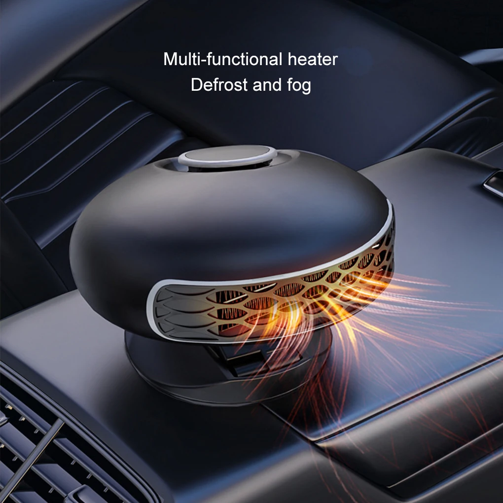 ABS Car Heater Fan Heater 12V 150W 360° Rotating Car Heating Fan Defogger Defroster Demister