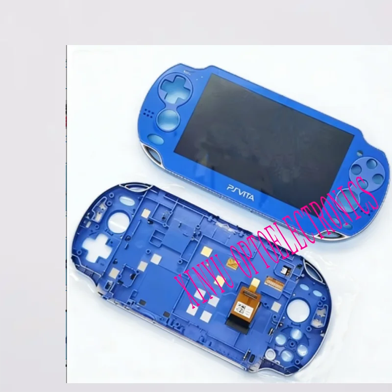 Black/Red Brand New OLED Screen for PlayStation PS Vita PSV 1000/1001/1004, with Touch Digitizer and Front Frame Assembly