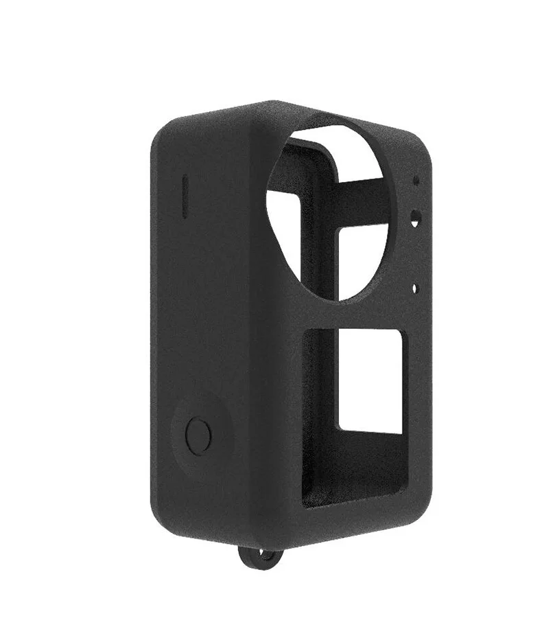 For DJI Osmo Action 3 4 5Pro Accessories Case Rubber Silicone silica gel Housing Protector Soft + Lens Cap For DJI Action Camera