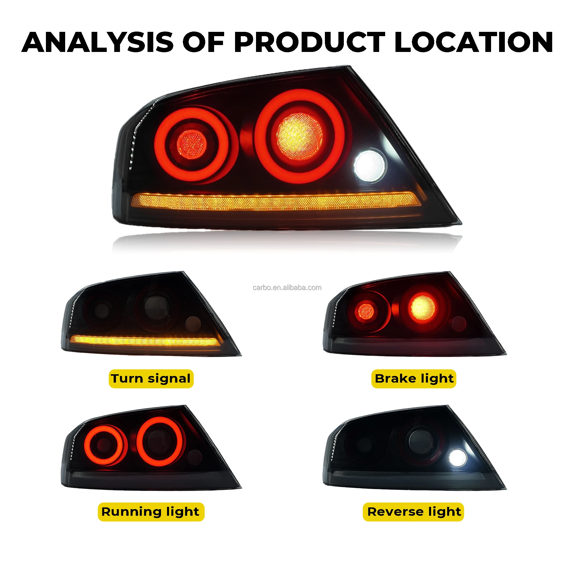 Für Lancer Evolution EX EVO Rücklicht Hinten Lampe JDM 2001-2007 7 8 9 Gen Auto Teile Zubehör