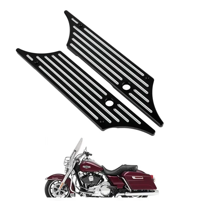 

For Harley Touring Road King Street Electra Glide 1993-2013 CVO Ultra Classic Motorcycle Saddlebag Latch Cover
