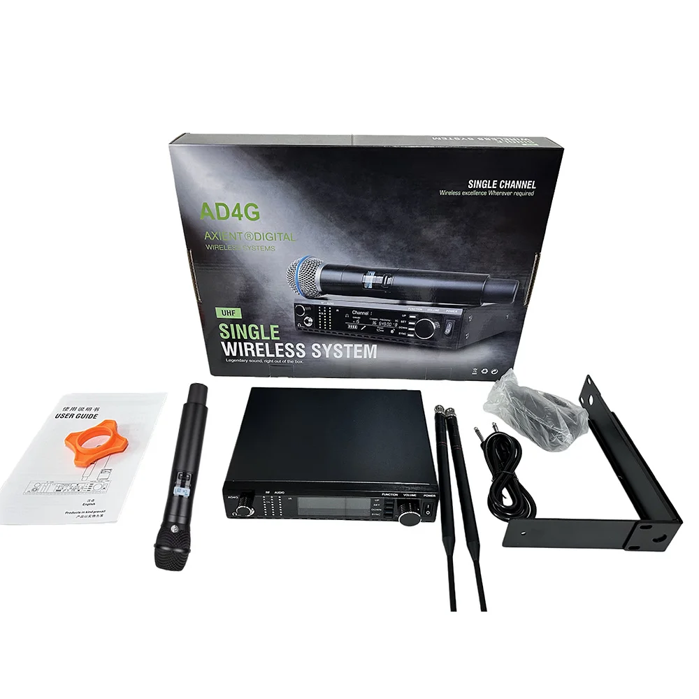 Paulkitson Professional Single Channel AD4G Microphone With Monitoring Microphone Ksm11uhf Wireless Microphone System Karaoke