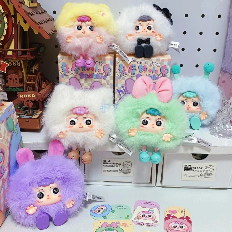 

Baby Three Heyme Hi Spookie Series Vinyl Plush Blind Box Cartoon Cute Trendy Doll Bag Pendant Ornament Mystery Gift Surprise Box