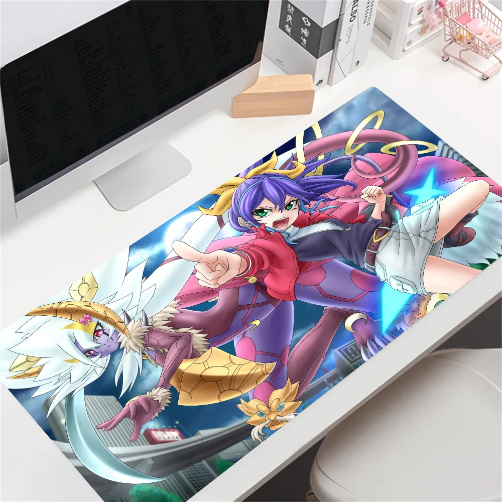 YuGiOh Natural Rubber Anti slip Playmat Archlord Kristya TCG CCG Mat Trading HD Print Anime Deskmat Lock Edge Mousepad E-Sports