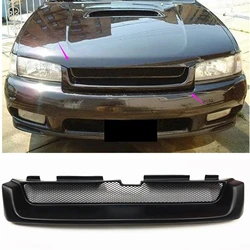 Racing Grill For Subaru Legacy Outback 1995 1996 1997 1998 1999 Front Grille Fiberglass/Carbon Fiber Upper Bumper Hood Mesh Grid