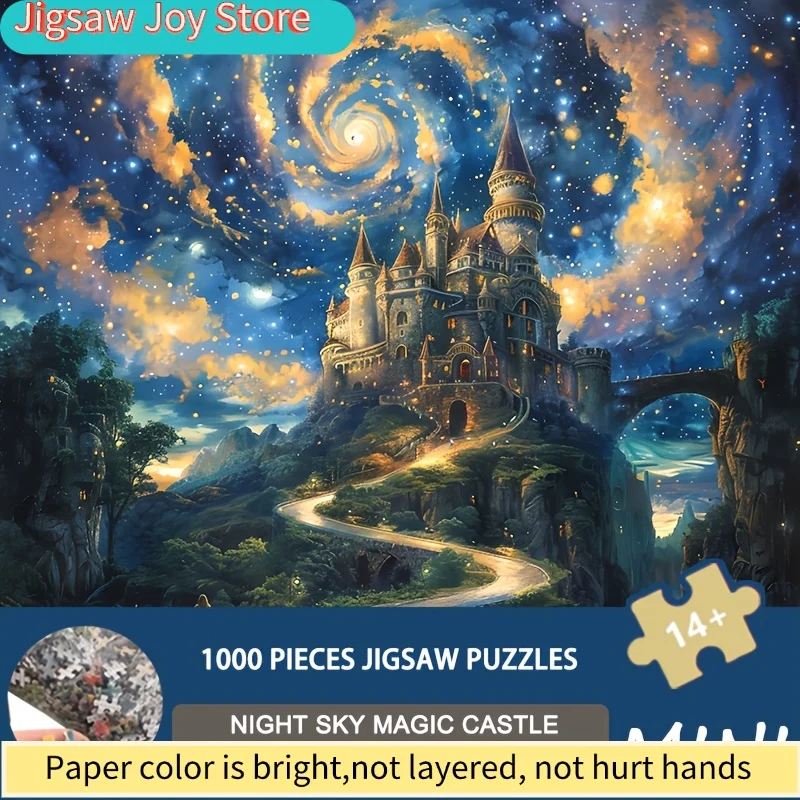 

Size Puzzle Celestial Castle Quest – Mystical Night Sky Art for Fantasy Enthusiasts & Home Decor, Festive Gift
