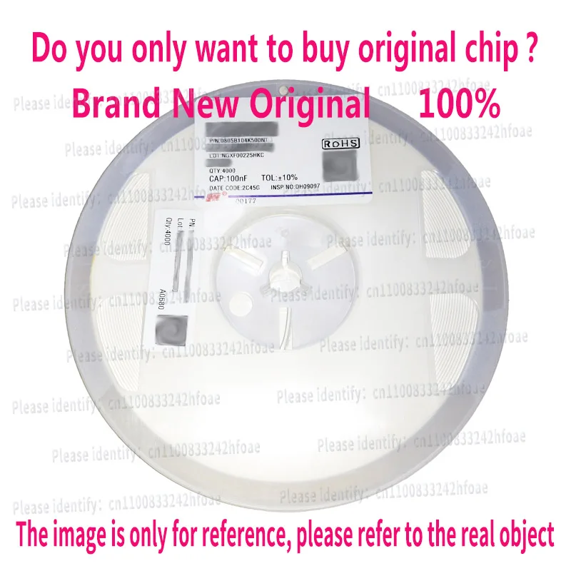 0805-100nf-±10-50v-x7r-コンデンサ-0805b104k500nt、2012-smd-新品オリジナル。-1リール-4000個-リール