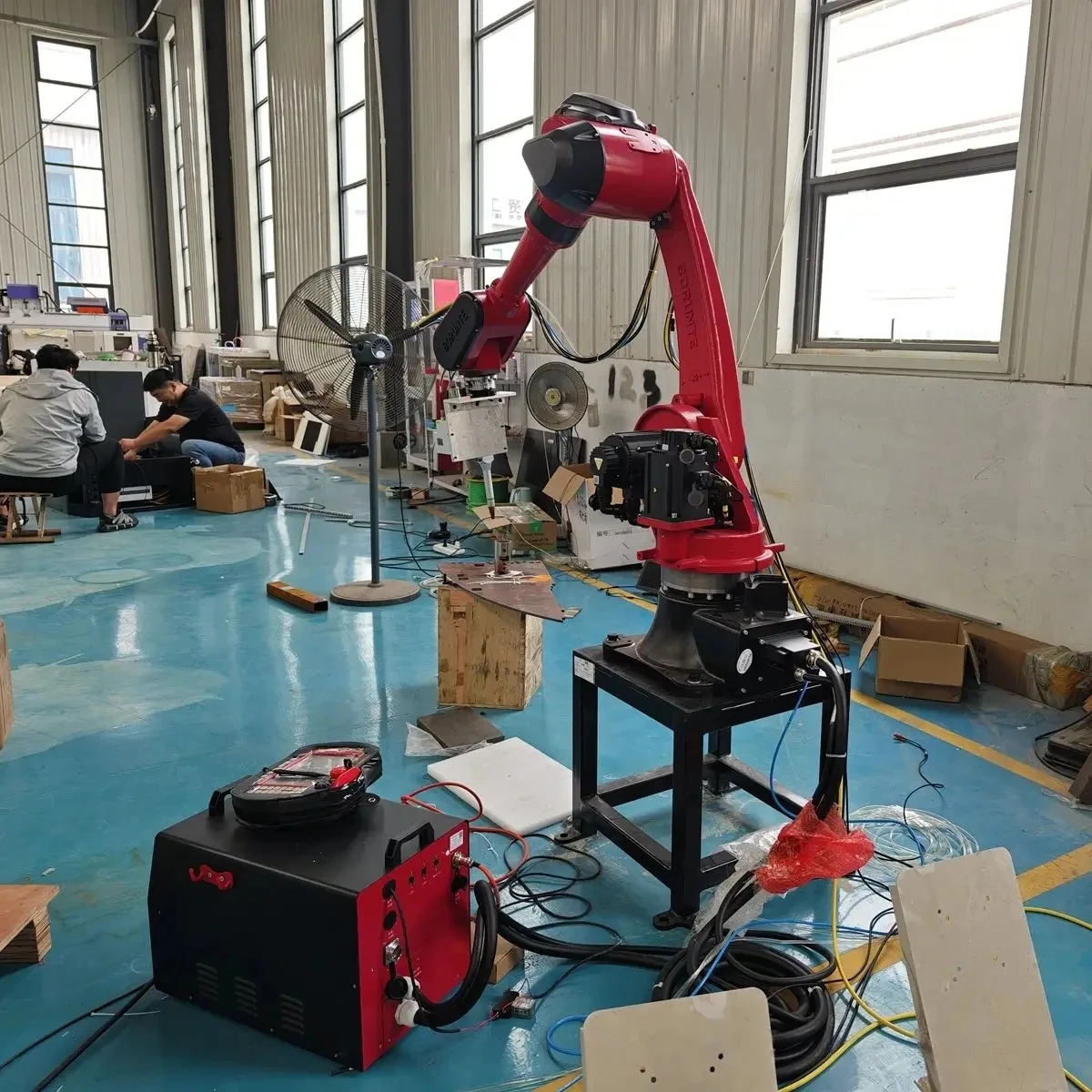 Fully automated Industrial Robotic Arm 6 Axis CNC Fiber Laser Welding machine 3D Robot Welding machine