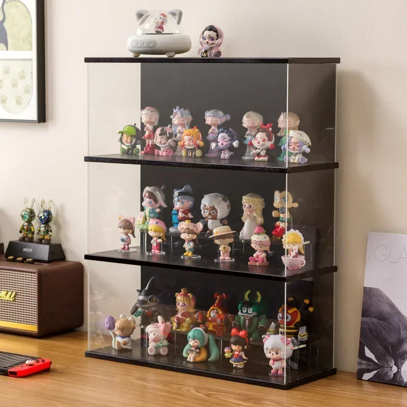 Building Block Display Cabinet Multi-layer Stackable Dust Storage Cabinet Tide Play Transparent Display Box