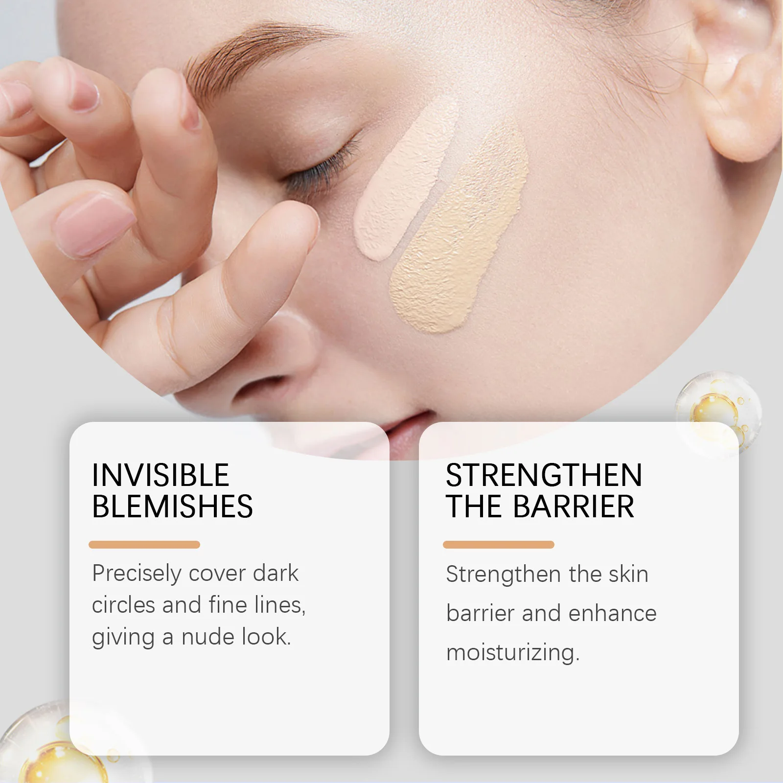 Eelhoe Nicotinamide Eye Concealer-Serie, die Augenringe entfernen und Aufhellung halten, vollständige Abdeckung, wasserfeste Augen-Make-up-Concealer