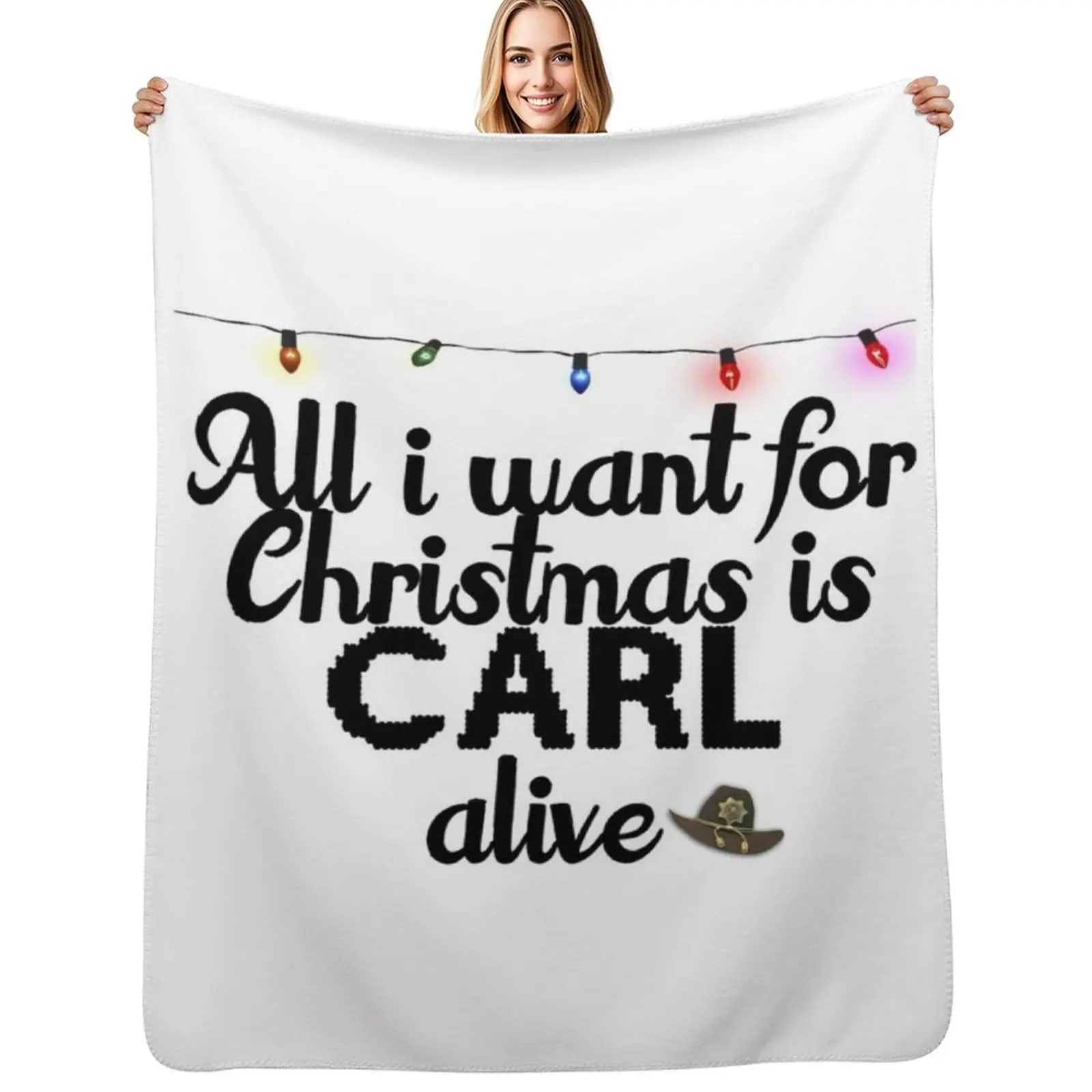 Carl Grimes Throw Blanket Soft Home Decor Blanket for Couch Bedroom