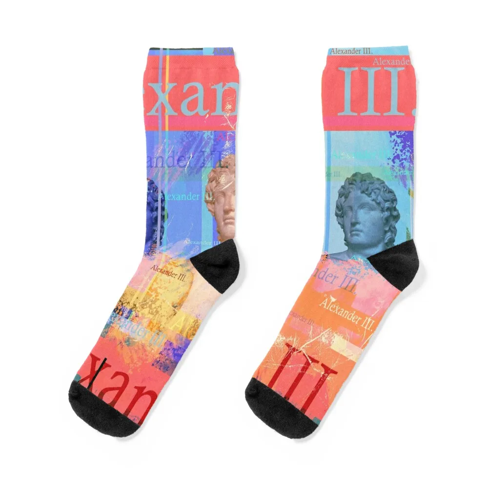 Alexander the Great, famous conqueror Socks kawaii Stockings aesthetic luxury Socks Women Men's