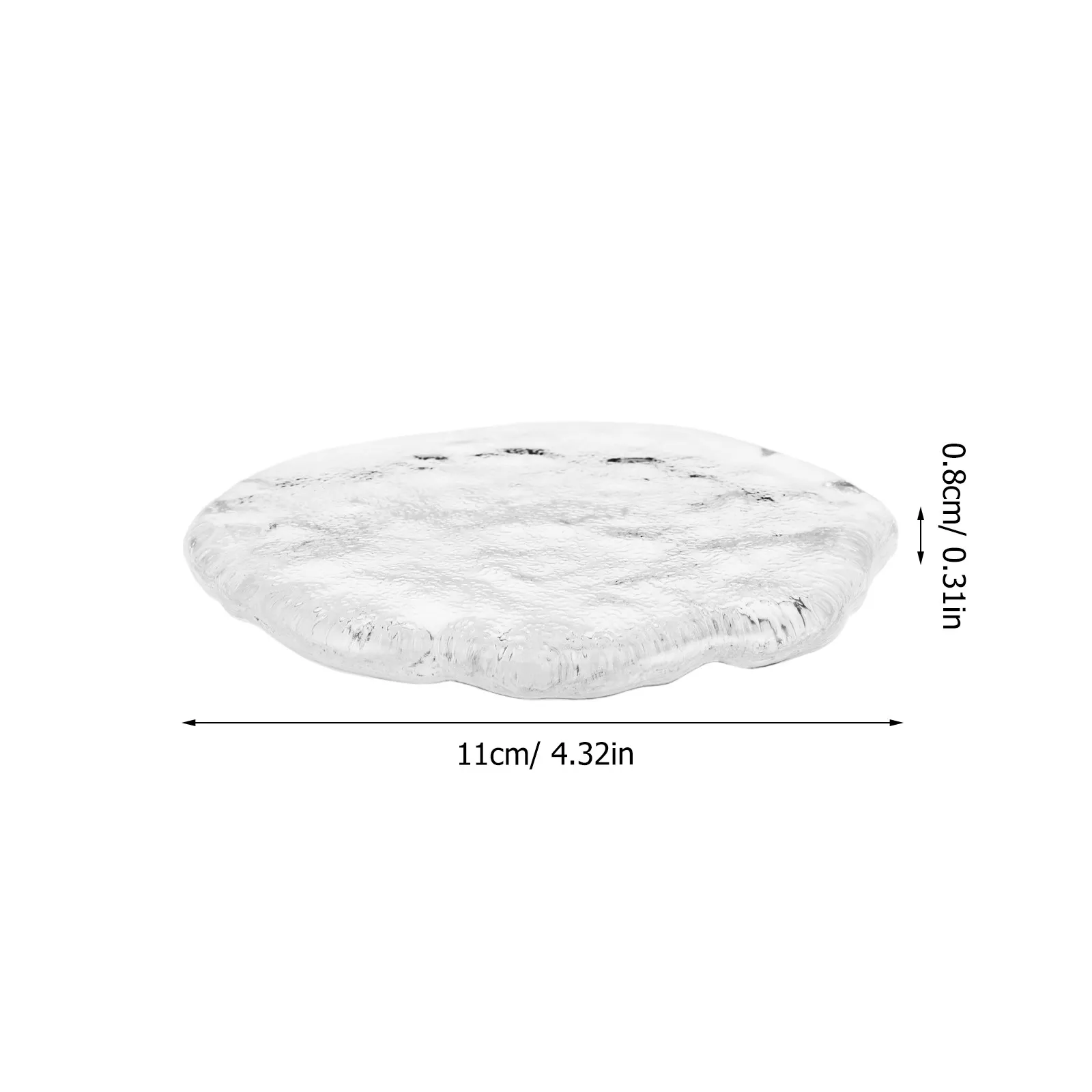 Clear Nail Art Polish Plate Glass Frosted Transparent Mixing Palette Nail Polish Holder Tray Manicure Accessory
