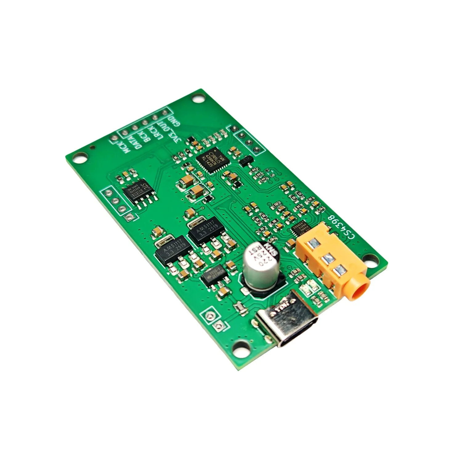CS4398 I2S IIS Digital Audio Input DAC Decoding Board Development Board ES9601K Module Module