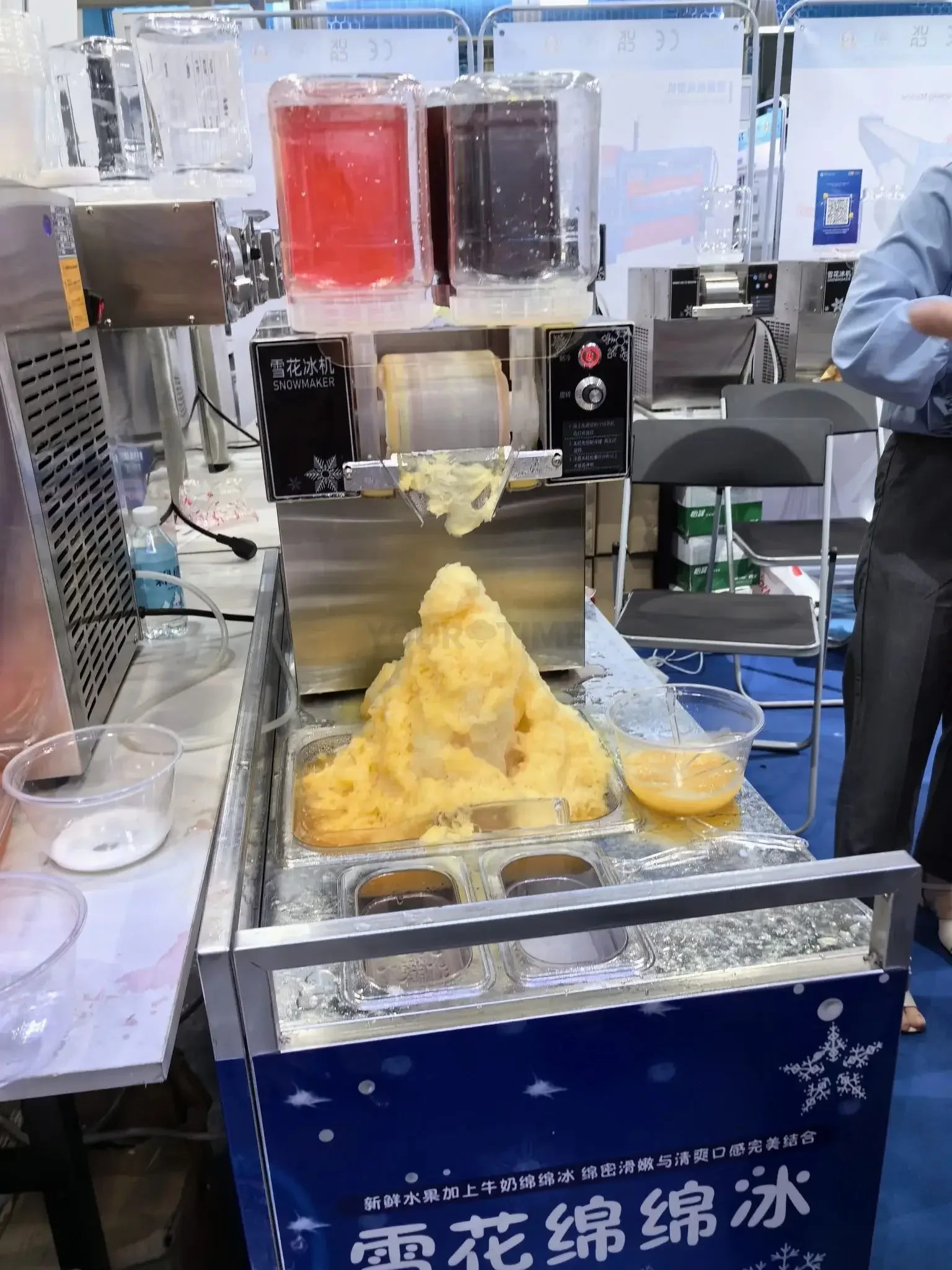 Qiaozhi New Taiwan Commercial Ice Shaver Razor Blade Machine Automatic Semi-automatic