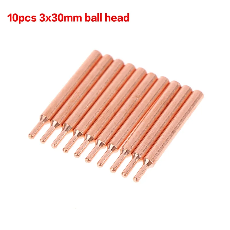 10/5Pcs 2025 New 18650 handheld Spot Tips Welder Small Lithium battery Spot Welder Pen Copper Spot Welding Needle Electrode Head