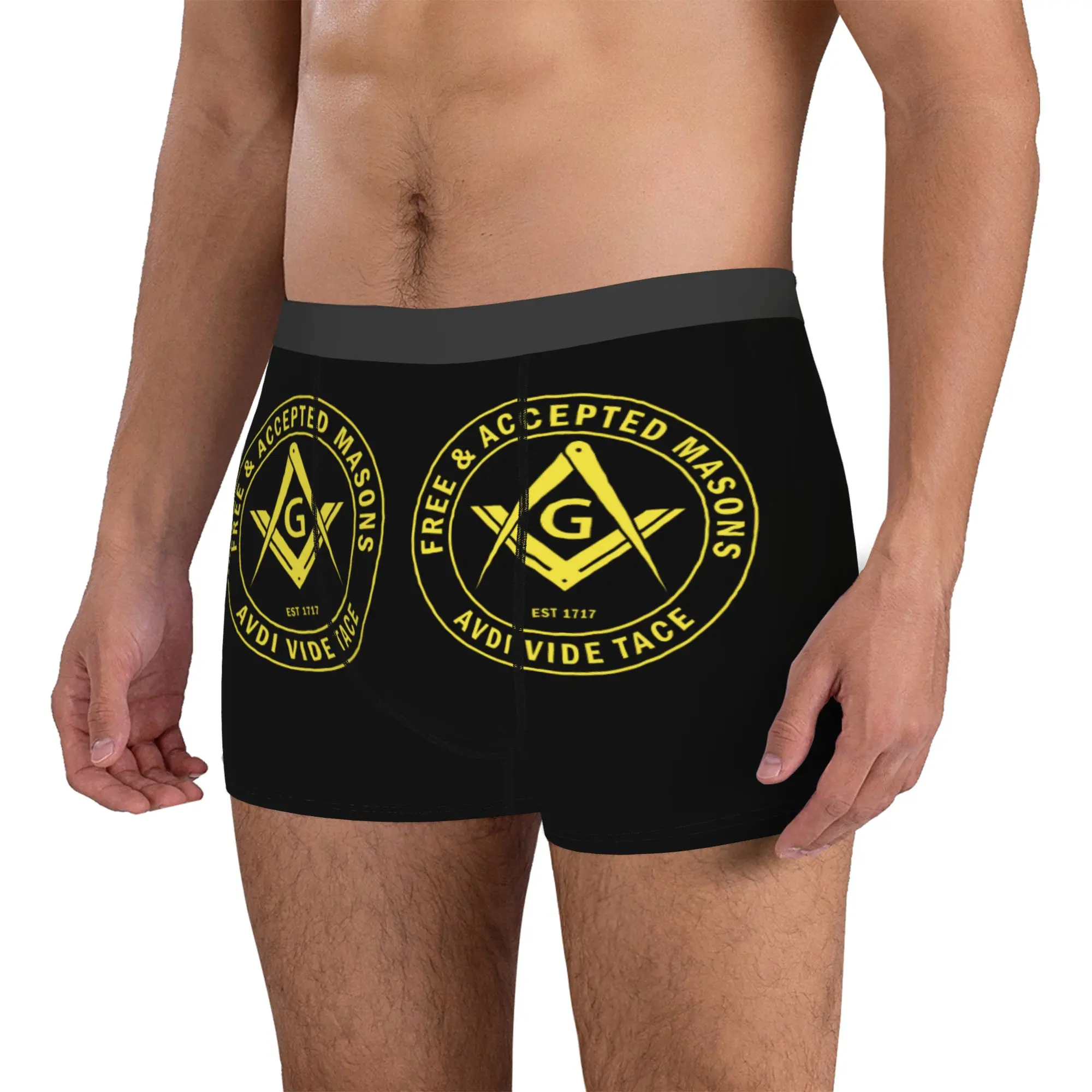 Free Accepted Masons Masonic Freemason Boxers Shorts Mens  Briefs Underwear Cool Underpants