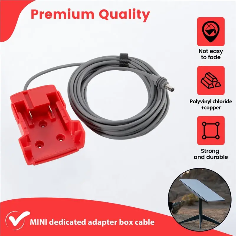 For Starlink Mini Power Cable 18AWG Cable For Adapter To DC Power For Starlink Mini Plug And Play-Y41A