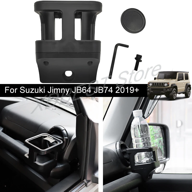 

Автомобильный держатель для стакана для воды для Suzuki Jimny JB64 JB74 2019 + Универсальный Автомобильный кронштейн интерьерный держатель для стакана для напитков Подставка-Органайзер