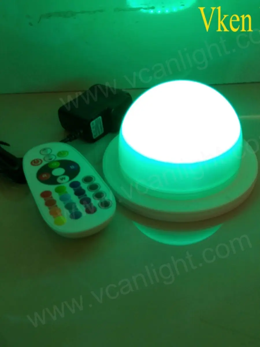 10PCS FAST Free Shipping Super Bright Cordless Battery LED Color Changing Light Rechargeable with Remote Control