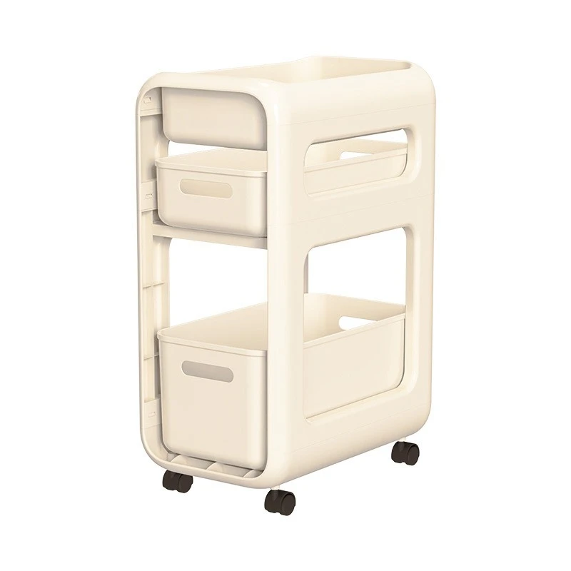 

School bag rack removable trolley book storage rack household multi-layer table student bag pulley cabinet