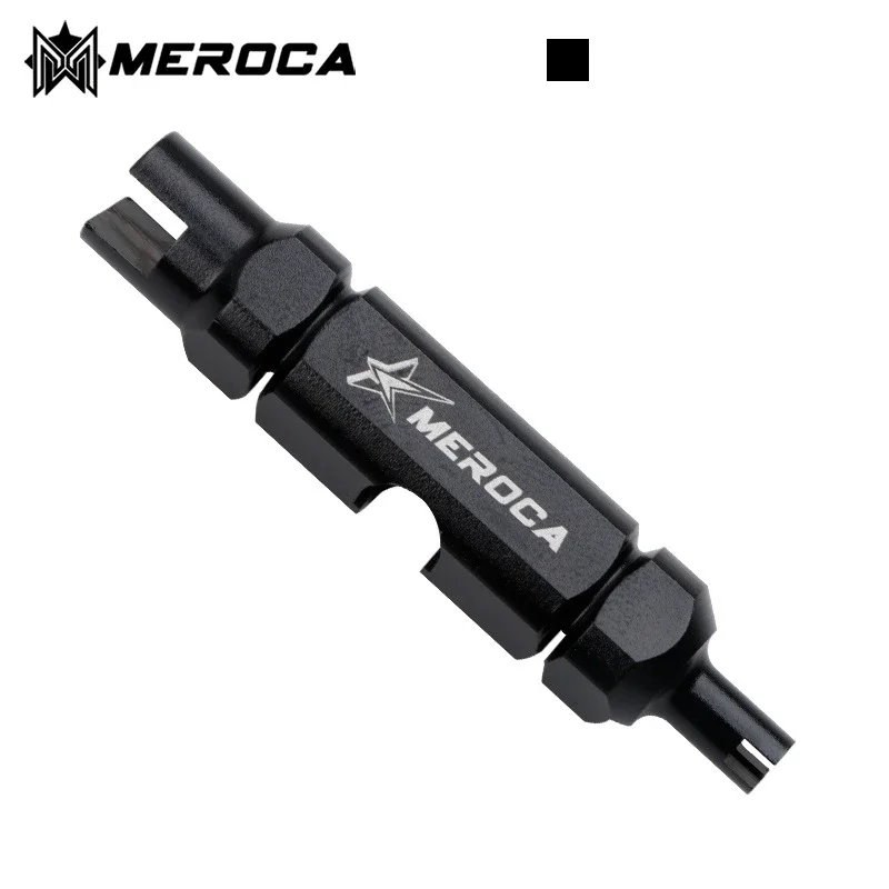 MEROCA Bicycle Schrader Valve Multifunction Wrench Tire Inner Tube MTB Bike Presta Iamok Extension Rod Removal Tool