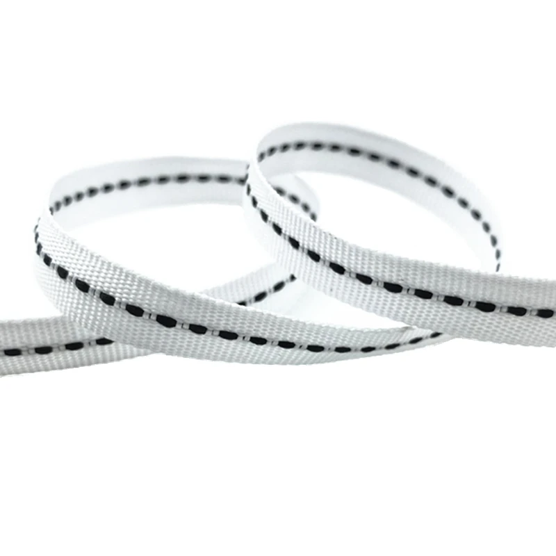 10 mm Jacquardband aus Polyester-Baumwolle für Weihnachten, Hochzeit, Dekoration, Geschenkverpackung, Schnürsenkel, DIY