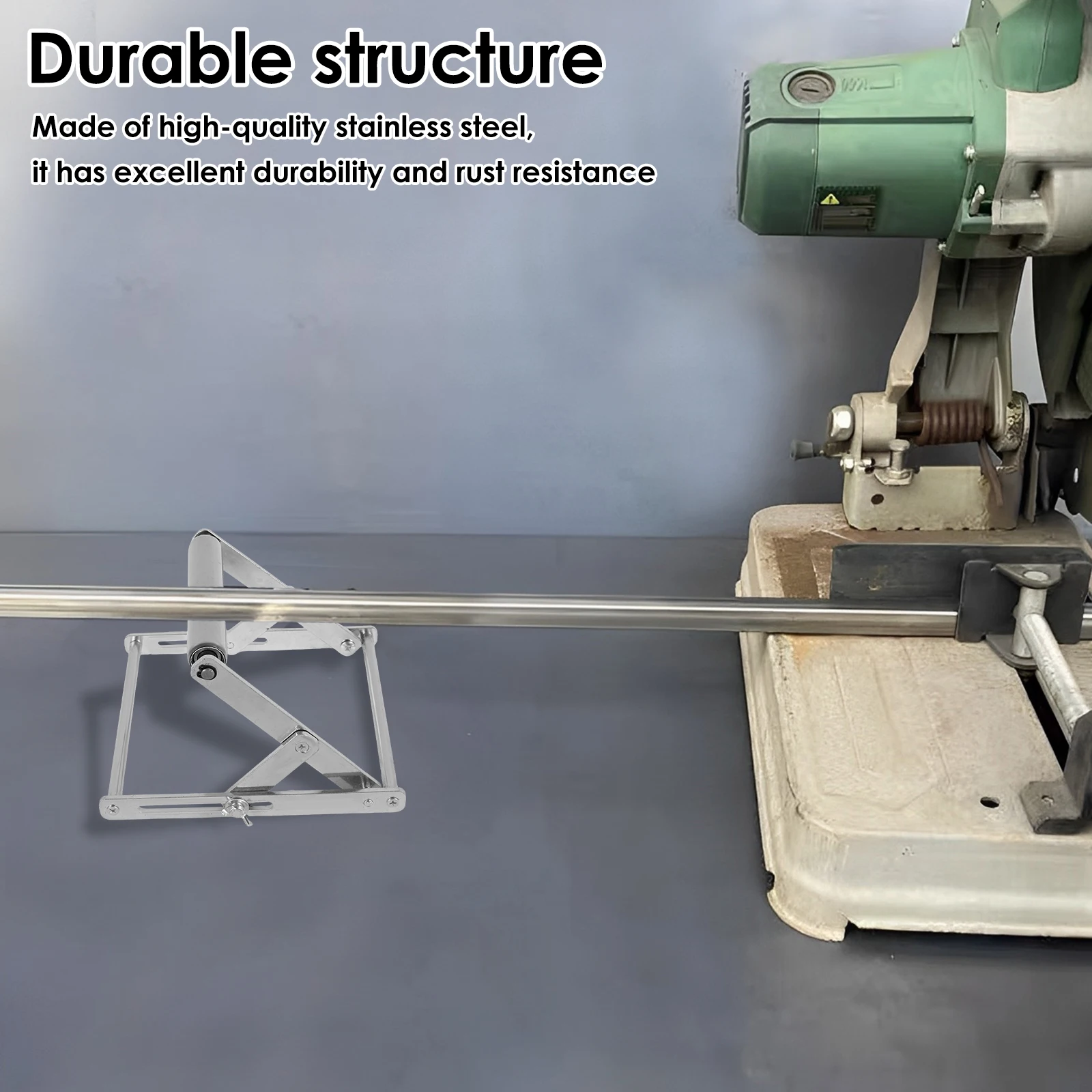 โต๊ะเลื่อยขาตั้งรองรับเครื่องตัดแบบปรับได้สิ่งที่แนบมารองรับกรอบตาราง 2.17-5.91 นิ้วเครื่องตัดวัสดุผู้ถือ