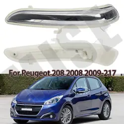 Car Left Right Front Wing Door Mirror Indicator Clear Right Drivers Side O/S For Peugeot 208 2008 2009 2010 2011-2017 1607512680