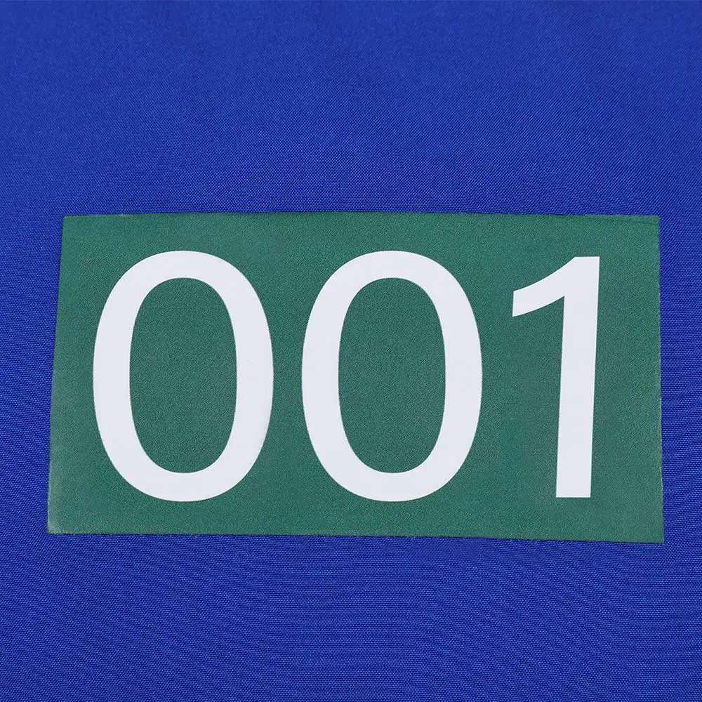 2025 TV Game Of Teuthida Cosplay No 001 Blue Vest Halloween Carnival Costume Party Suits Outfit Roleplay Clothing For Men Women