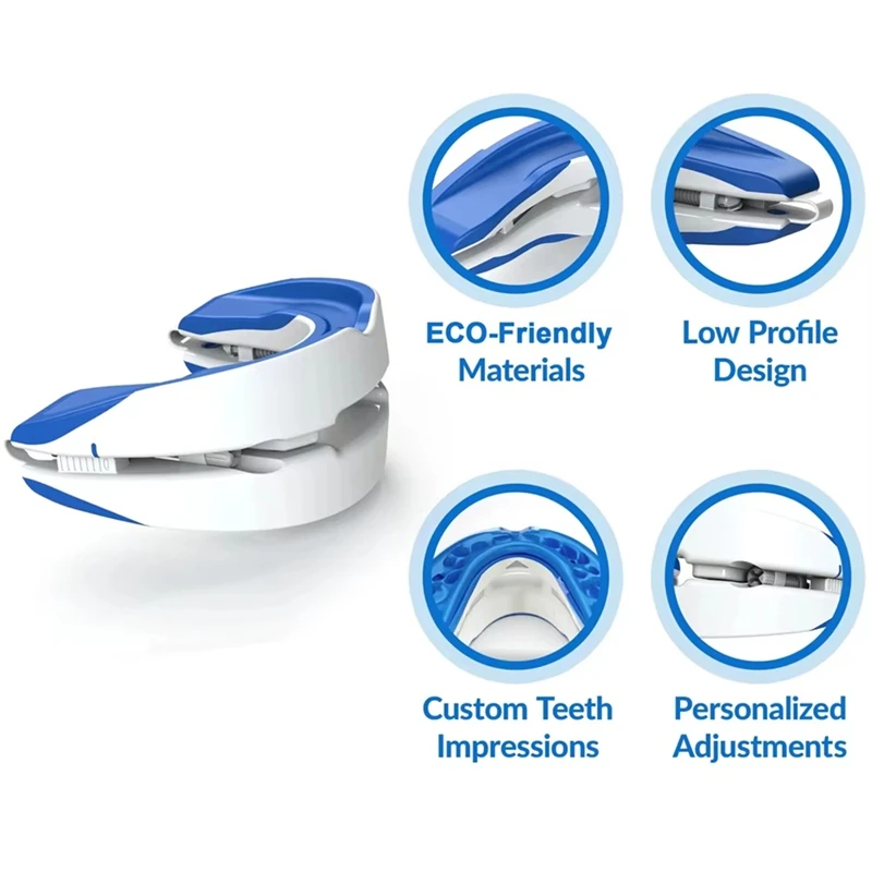 Adjustable Anti Snoring Mouth Guard Braces Sleeping Anti-Snoring Devices Bruxisms Snoring Stopper Improve Sleep Snore-DTB1