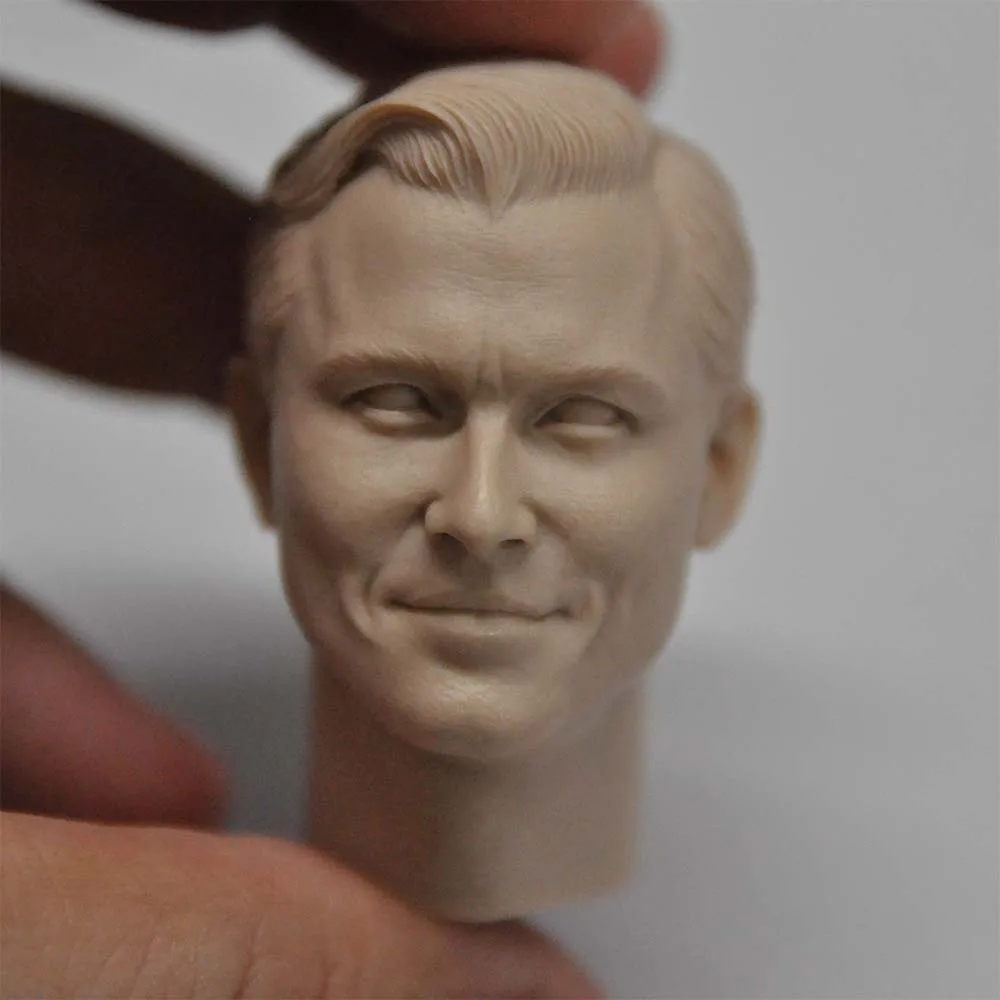 

1/6 Male Soldier Leonardo DiCaprio Head Carving Unpainted High Quality Model Fit 12'' Action Figure Body In Stock