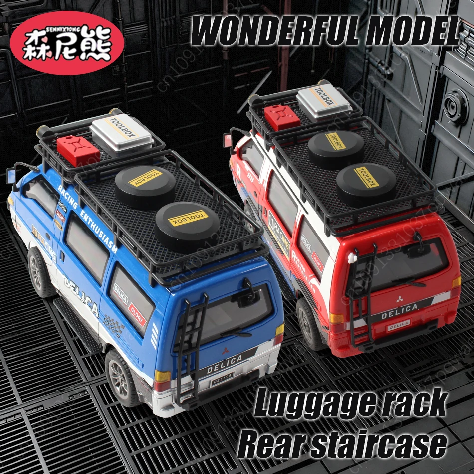 Sennixiong 1:24 controle remoto fora de estrada van rv carro clássico modelo 2wd/4wd velocidade deriva controlável farol veículo brinquedo presente