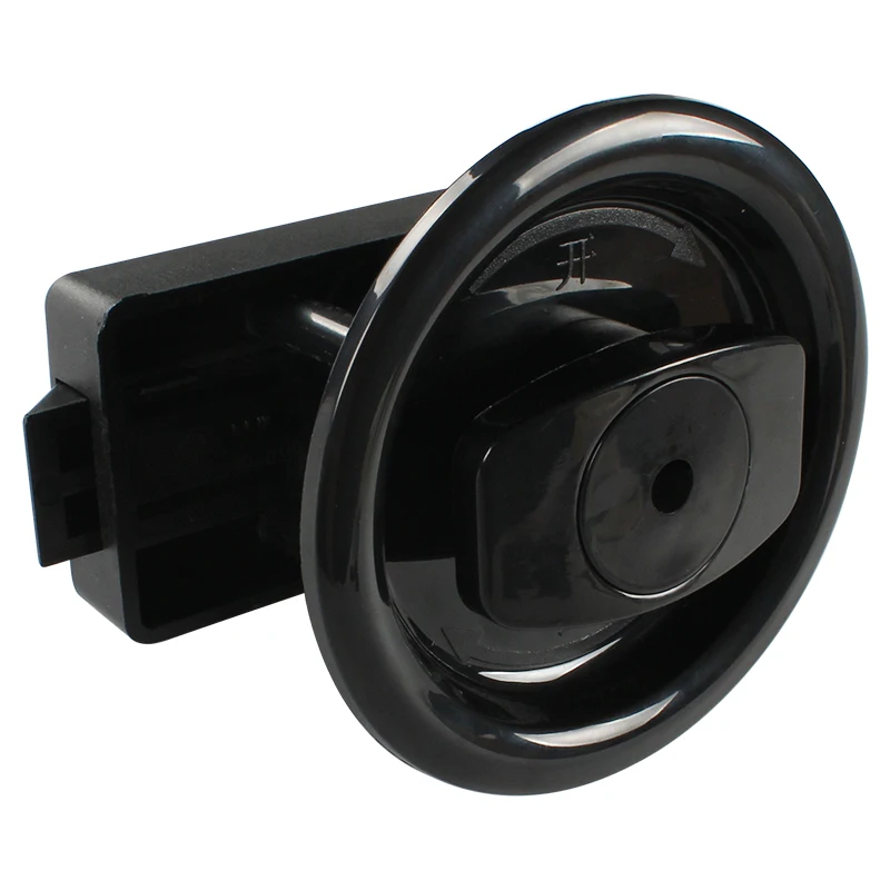 TYTXRV Caravan Accessories 90mm Black Keyless Door Lock for Camper Yacht Toilet Cubicle