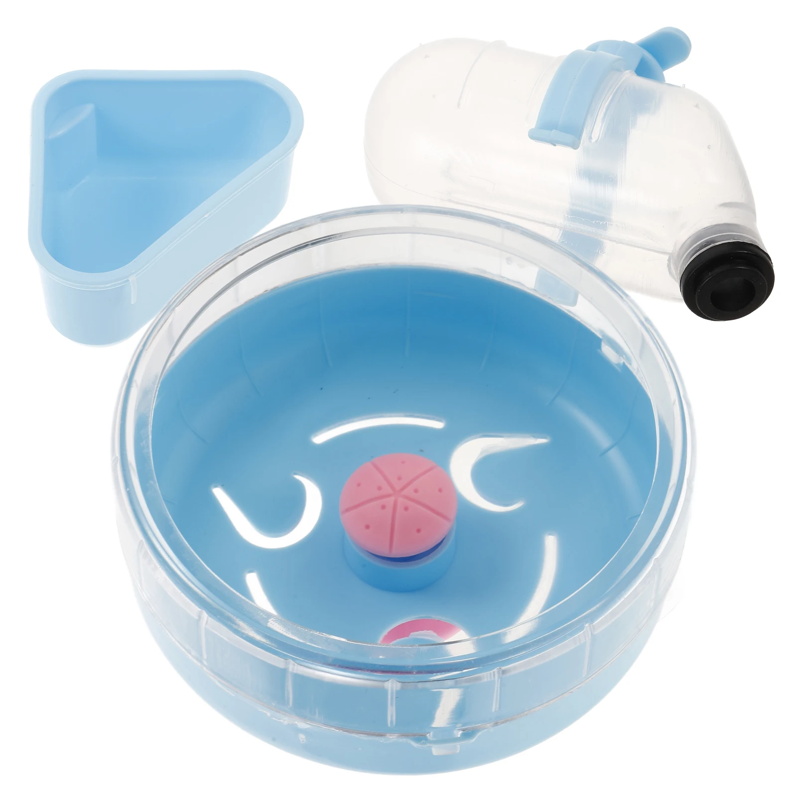 

1 set Hamster Accessories Set Running Wheel Food Box Water Drinker Reusable ABS Compact Design Small Animal Supplies Pet Feeding