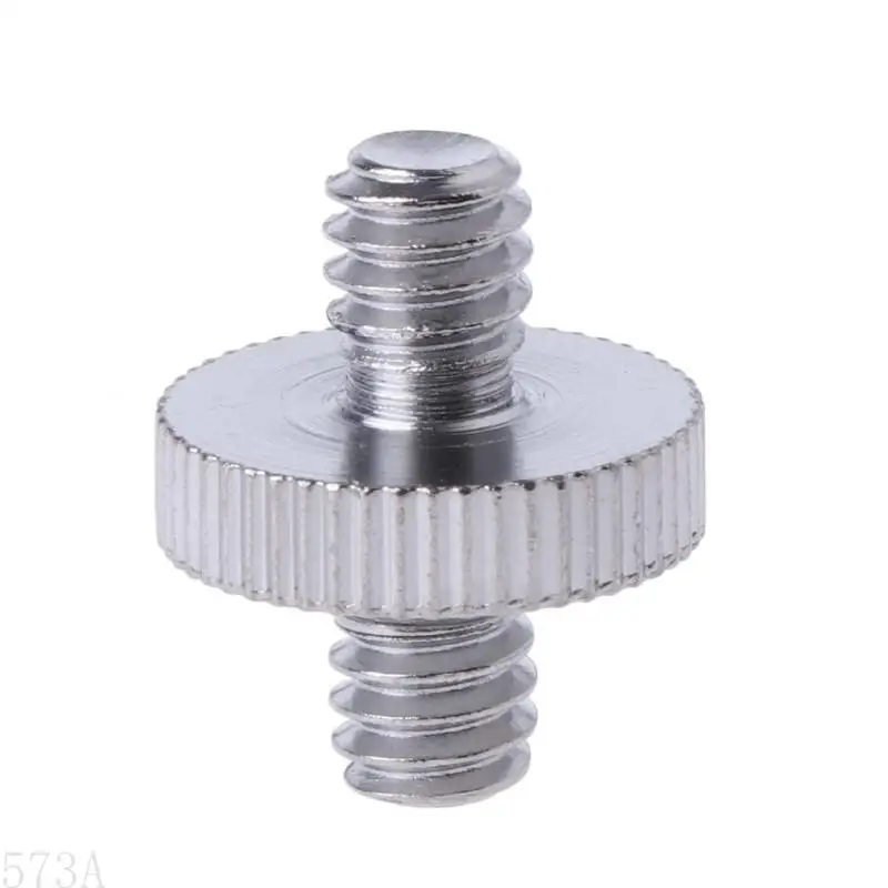 573A Double-headed 1/ 4" Male Screw Thread Convert Adapter For Camera Tripod Ballhead