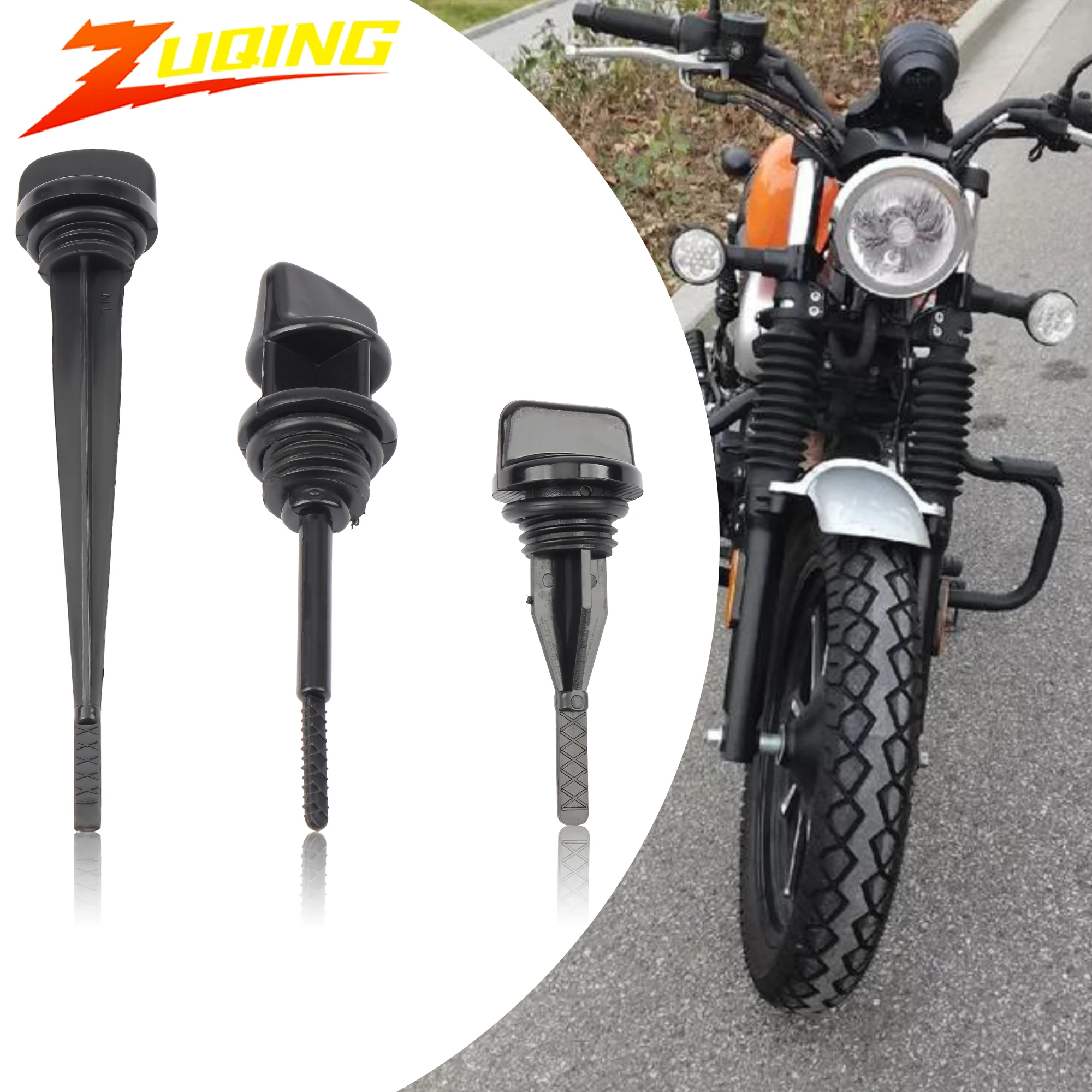 

Motorcycle 80mm 110mm 145mm Oil Dipstick with Washer For GY6 50cc 70cc 90cc 110cc 125cc 150cc ATV Quad Go Kart Pit Dirt Bike