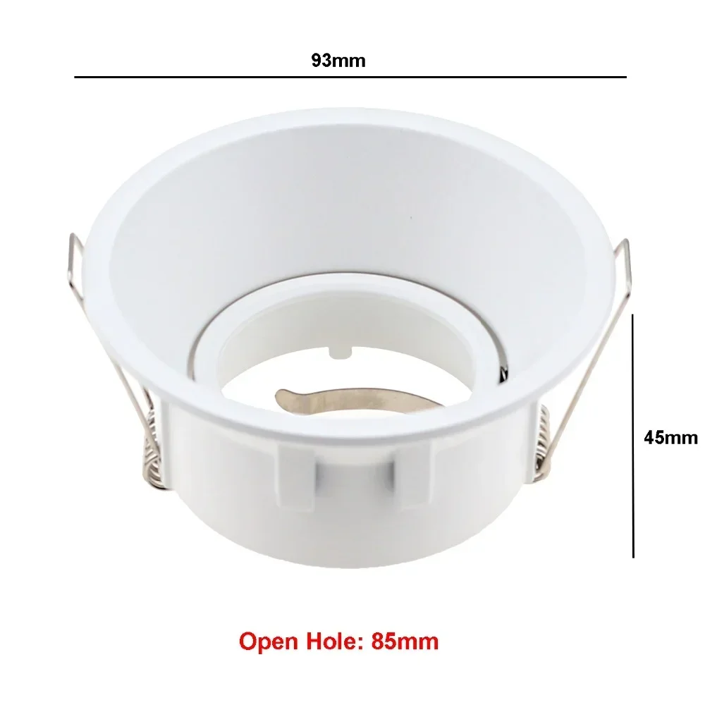 Round/Square Modern Aluminum Alloy LED Ceiling Light MR16 GU10 Replaceable Spot Lights Bulb Fixture Downlights Holder