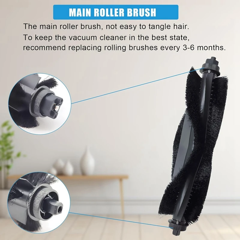 Per Eufy L60/ L60 SES/ L50/ L50 SES aspirapolvere spazzola laterale principale filtro Hepa sacchetti per la polvere pezzi di ricambio