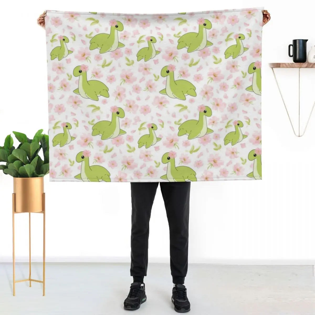 Floral Nessie Throw Blanket Camping Fashion Sofas Loose Large Decoratives Beautifuls Blankets