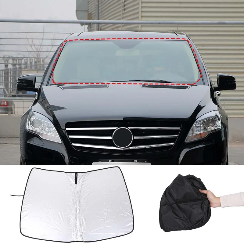 

Front Window Sunshade Car Sun Visors Foldable Windshield Heat Shield UV Protector Cover For Mercedes Benz R Class W251 2006-2017