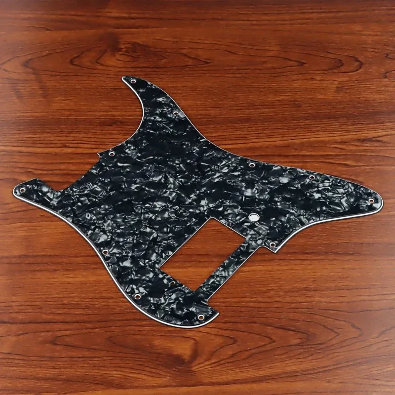 Humbucker Pickguard for Strat-Style Guitars 11-Hole Black Pearl Scratch Plate Direct Upgrade for Single to Humbucker Conversion