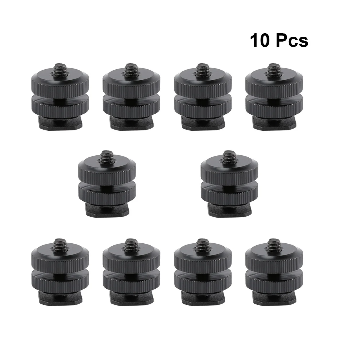 

10 pcs Hot Shoe Adapter 1/4 Inch Aluminum Alloy Camera Mount For Dslr Camcorder Mic Lcd Monitor Tripod Rig Compatible