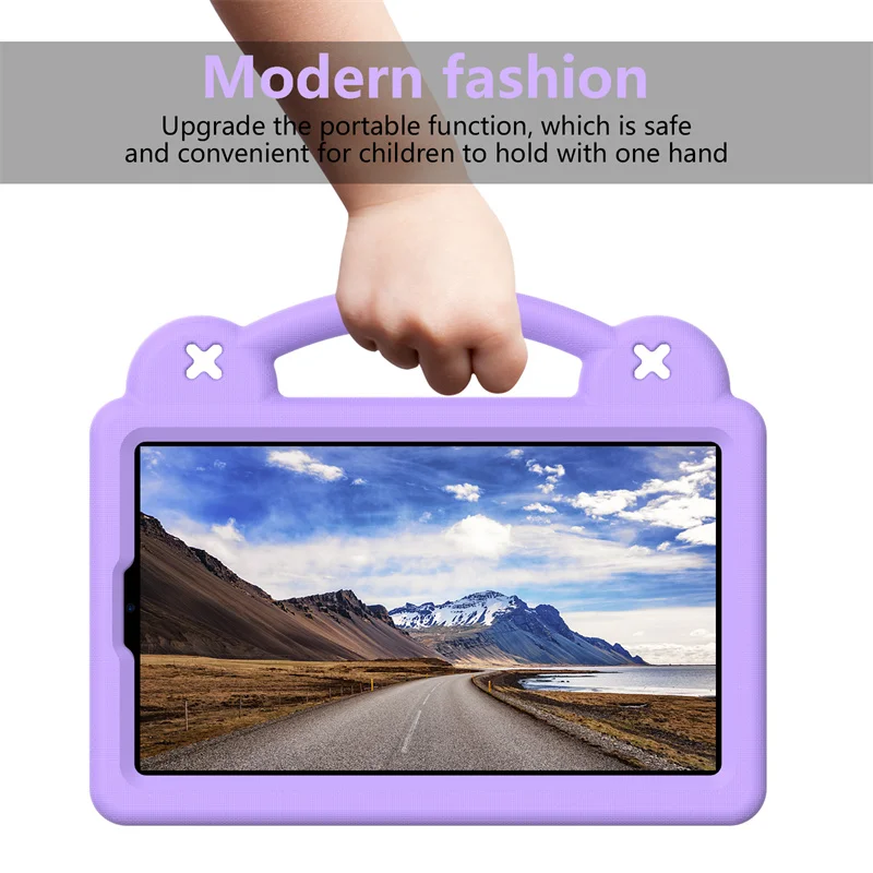 تابلت لطيف للأطفال Funda لهاتف Honor Pad X7 (2025) 8.7 بوصة حافظة JMS-W09 غطاء محمول من إسفنج EVA مع مسند قابل للطي