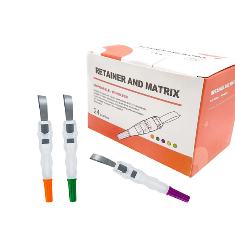 

Dental Matrix System Roll Type Matrix Bands Retainer Sectional Contoured Matrix For Teeth Filling Tools Dental Crown Materials